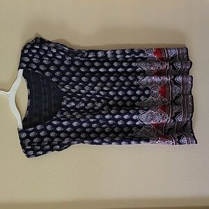 Short sleeve Boho blouse